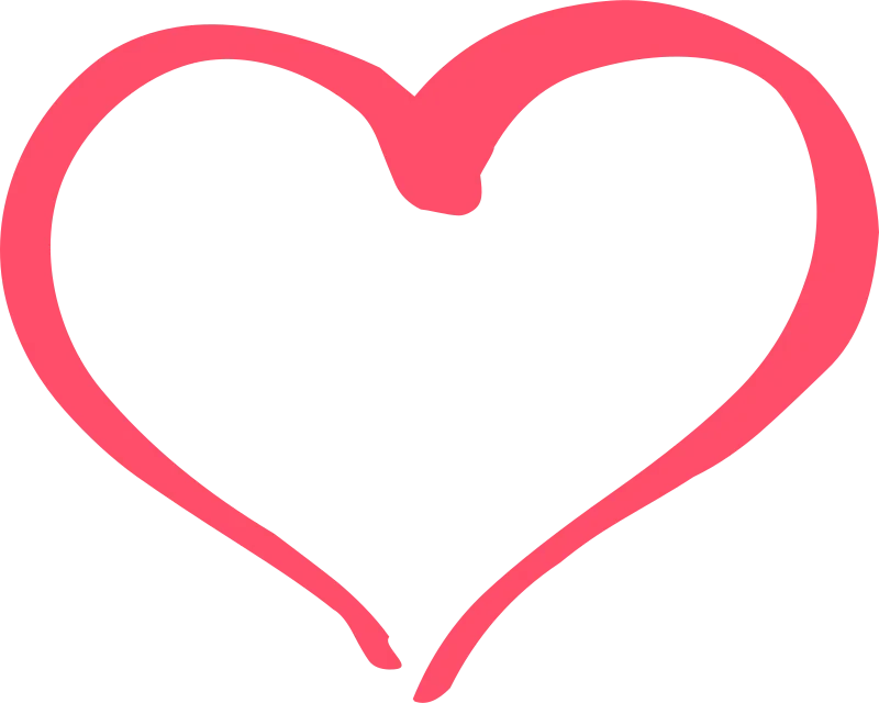 Pegatina de vinilo de un corazón