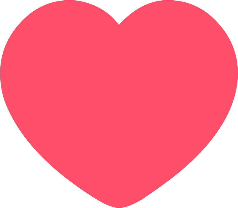 Pegatina de vinilo de un corazón
